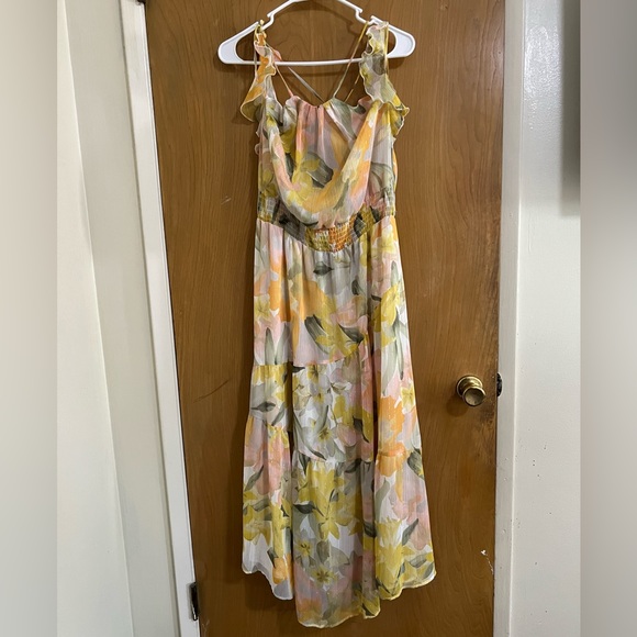 Zara Metallic Thread Printed Dress - Picture 5 of 6